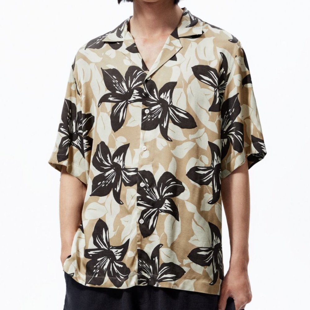 NEW ZARA floral print shirt